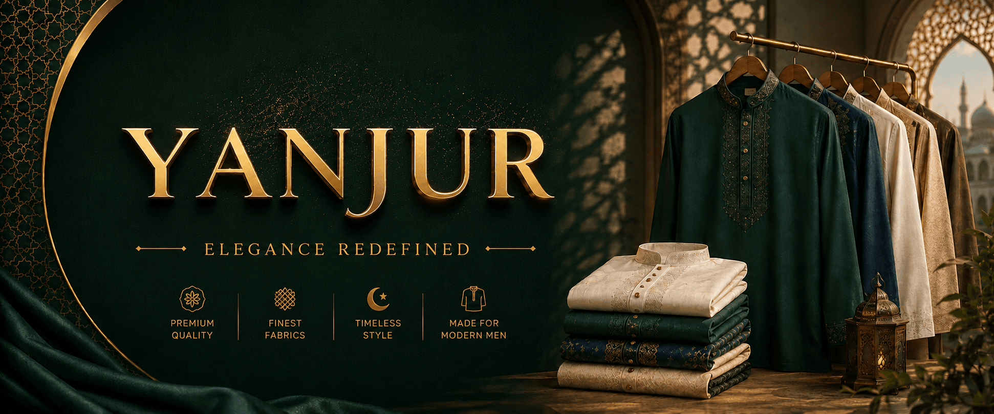 Yanjur — premium tailored garments on display